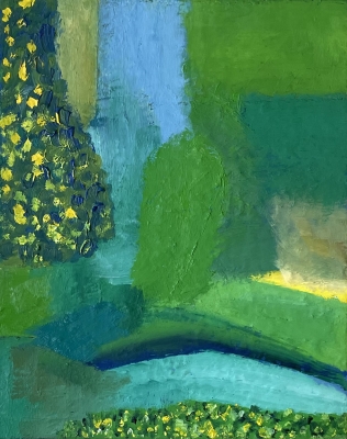 Spaziergang im Park, 50x40cm, 2023